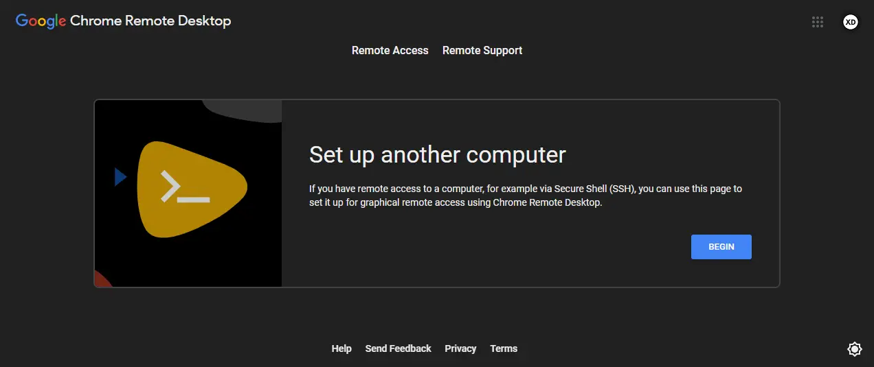 chrome remote desktop ubuntu