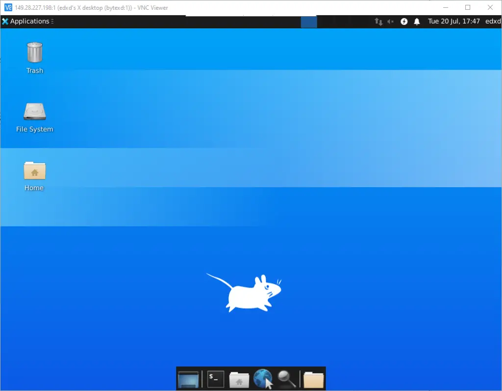 VNC with XFCE Desktop Environment