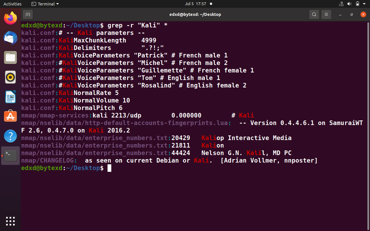 grep command linux