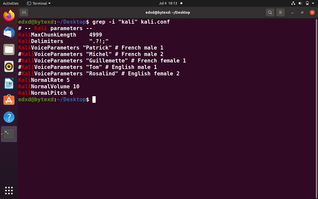 grep examples in linux