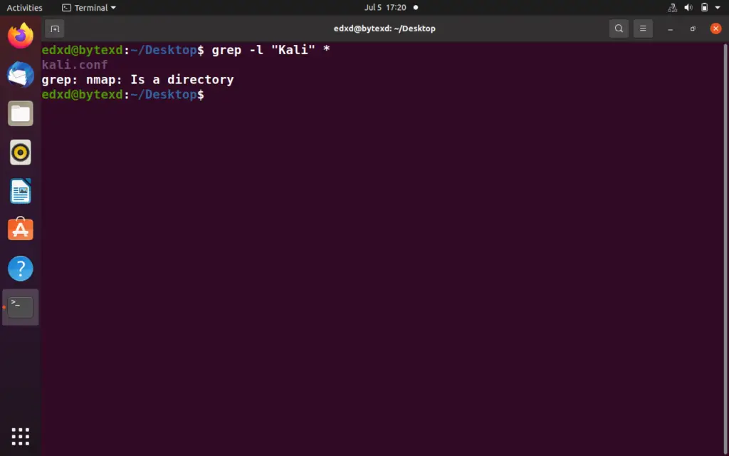 linux grep all files in directory recursively