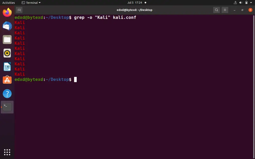 ubuntu grep directory