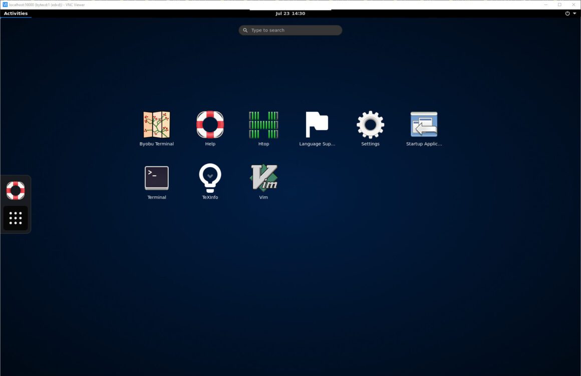 vnc ubuntu 20.04 desktop