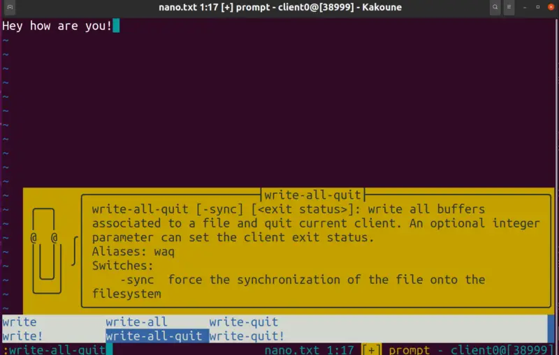 emacs save and quit emacs save and quit