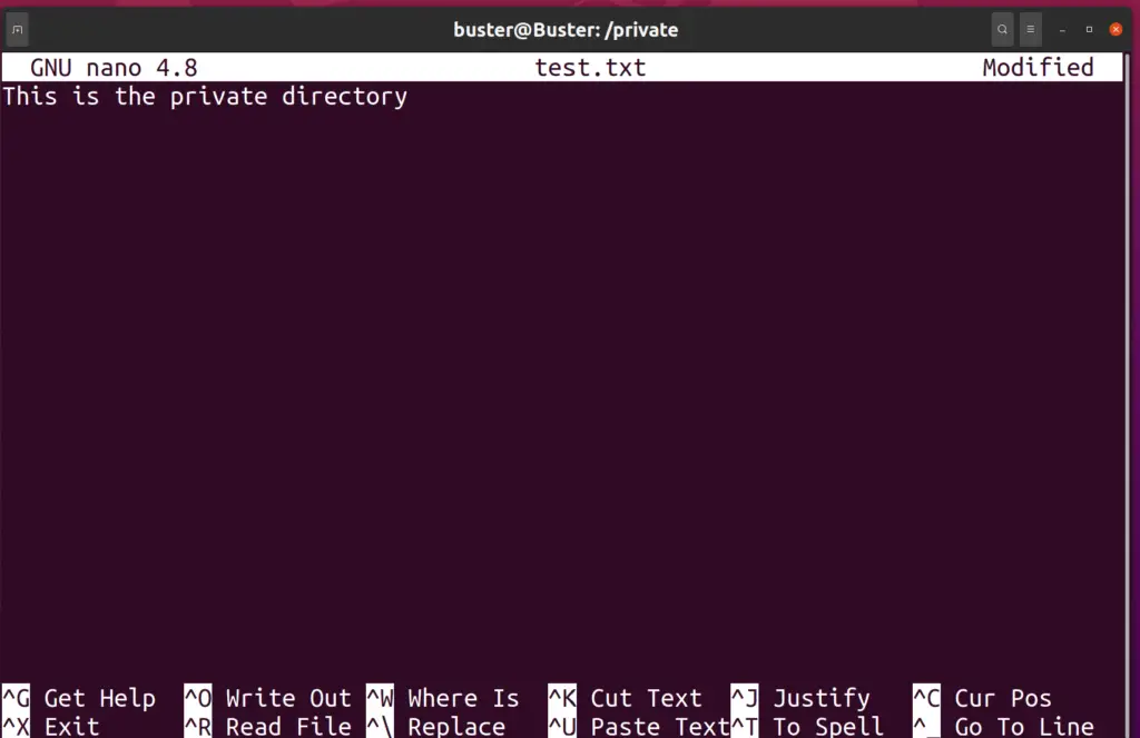 accessing nfs server private files ubuntu 20.04