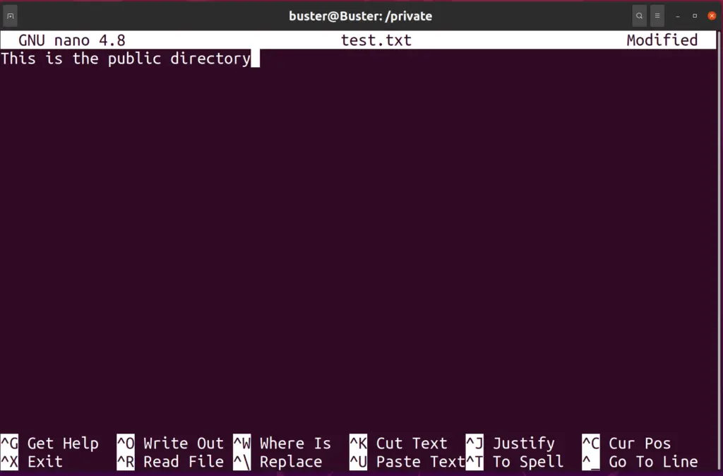 private file content nfs server ubuntu 20.04