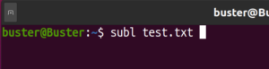 sublime editor command on terminal Ubuntu 20.04