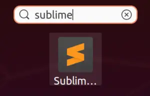sublime icon on terminal Ubuntu 20.04