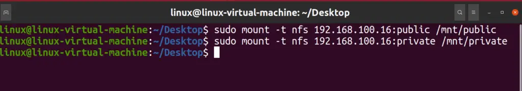 temporary nfs file mount method ubuntu 20.04 2