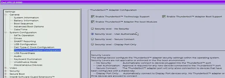 Нет поддержки thunderbolt ubuntu