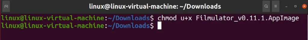 Terminal command to change file permission