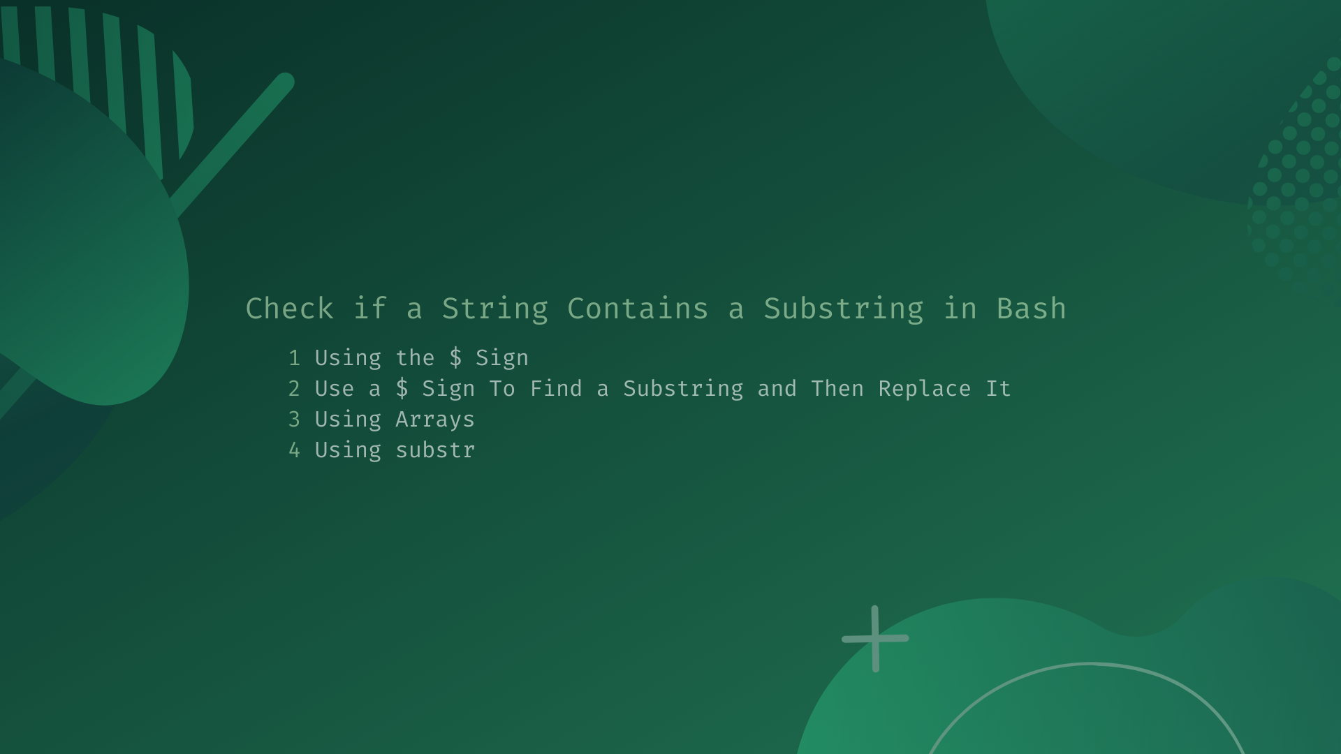 Check If A String Contains A Substring In Bash ByteXD