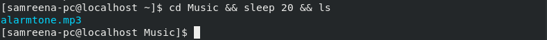 sleep command paused terminal activities