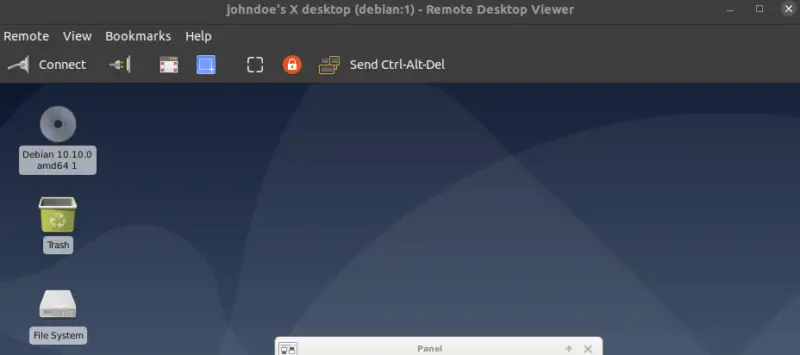 Настройка vnc debian 8