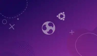 ubuntu and budgie logos on a blue purple gradient background