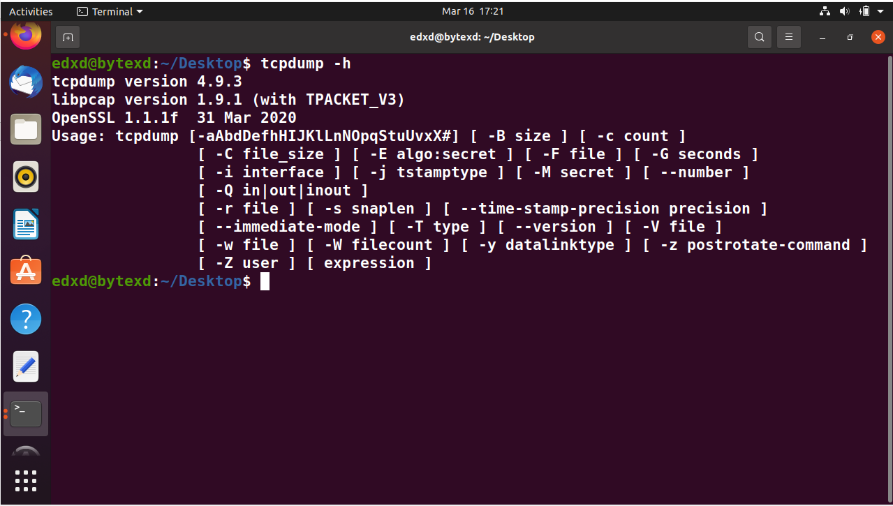 Linux tcpdump Command with Examples 29 Text Description automatically generated