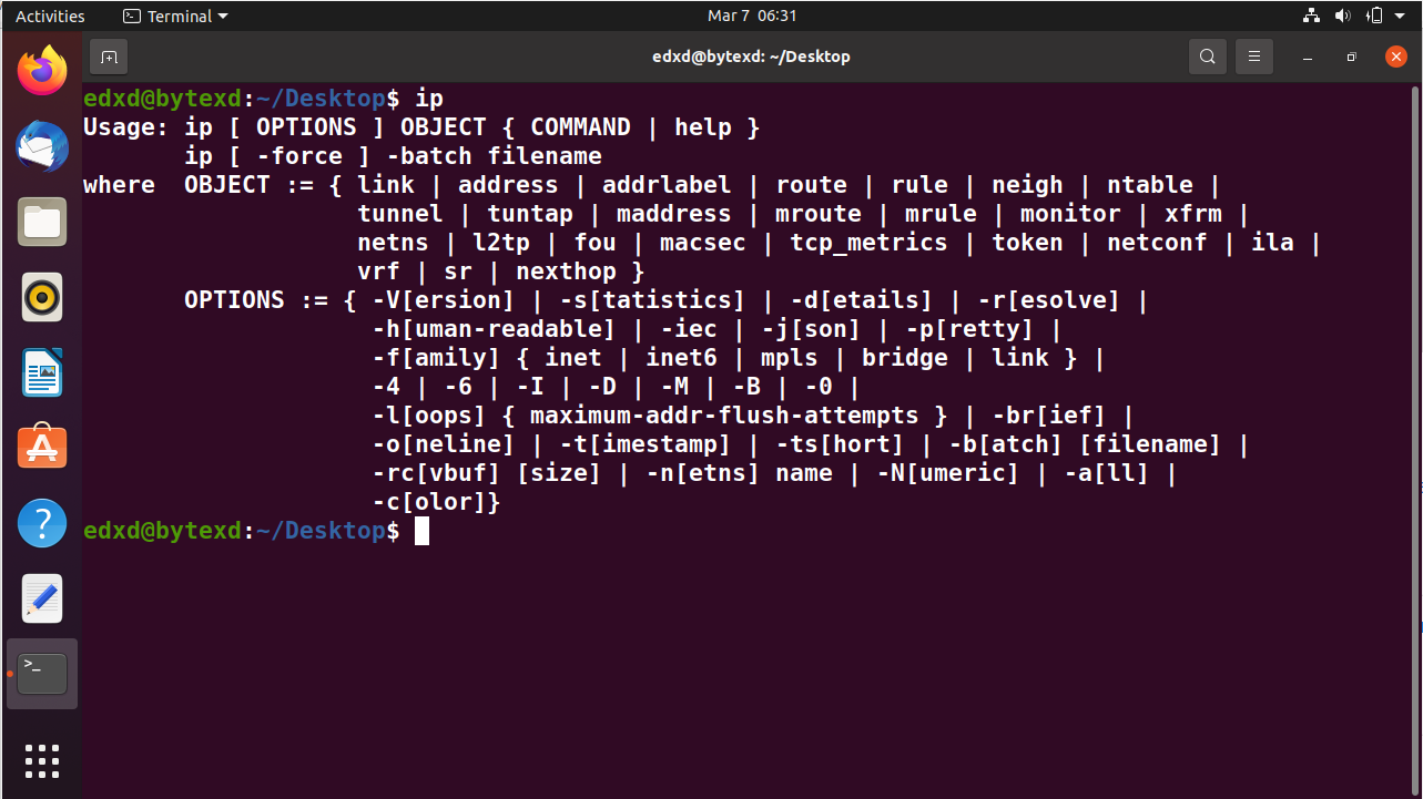 Working with the ip Command in Linux with Examples 23 Text Description automatically generated