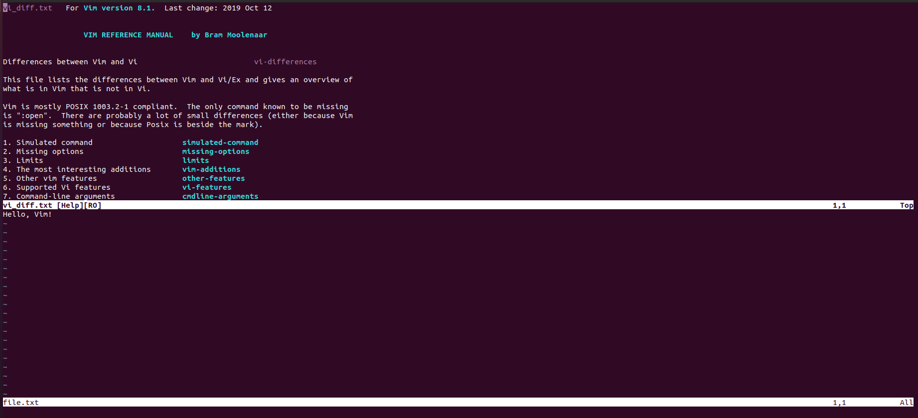 Vi Vs Vim