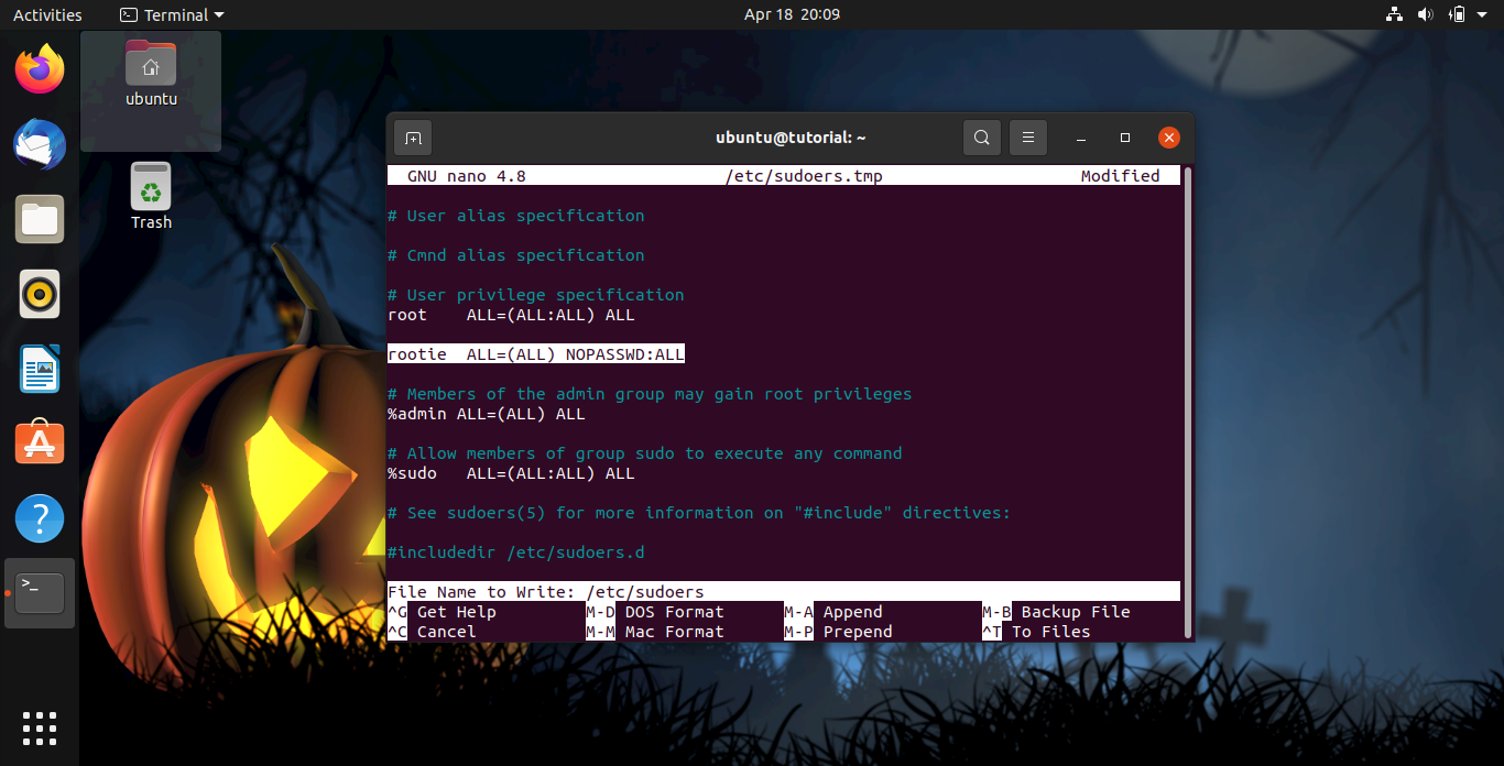 Add User to Sudoers in Ubuntu 21 word image 97
