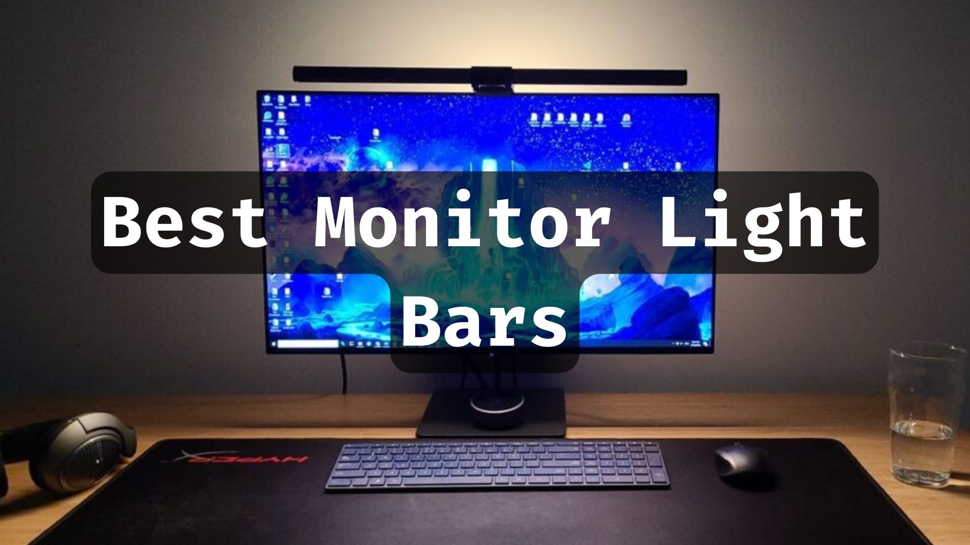 Monitor Light Bar with RGB Backlight, Flat/Curved Screen Bar Reduce Eye  Strain Monitor Lamp USB Led Desk Lamp with Dimming Memory for Desktop Space