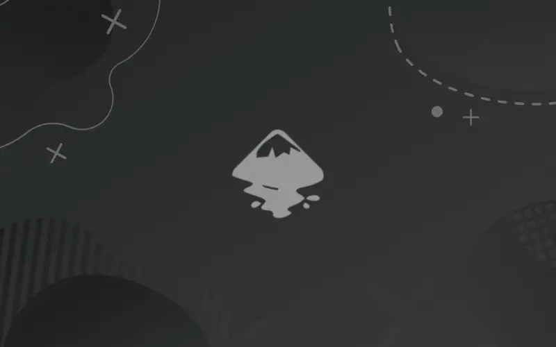 inkscape logo on a gray background