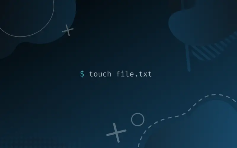 $ touch file.txt