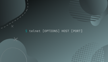 telnet [options] host [port] on light blue background