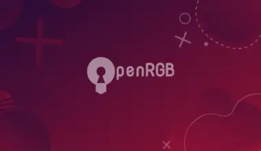 openrgb logo on red gradient