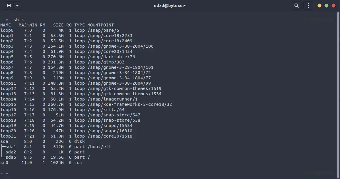 Notes/Articles/12 Commands to Check Linux System & Hardware Information/block devices.png