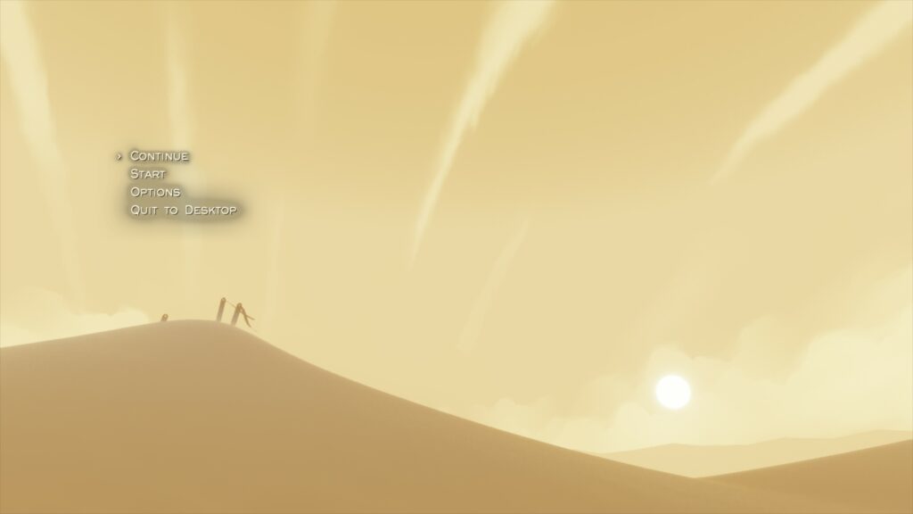 How to Use Steam Proton & ProtonDB to Play Games on Linux 23 Screenshot of the Menu Screen in Journey