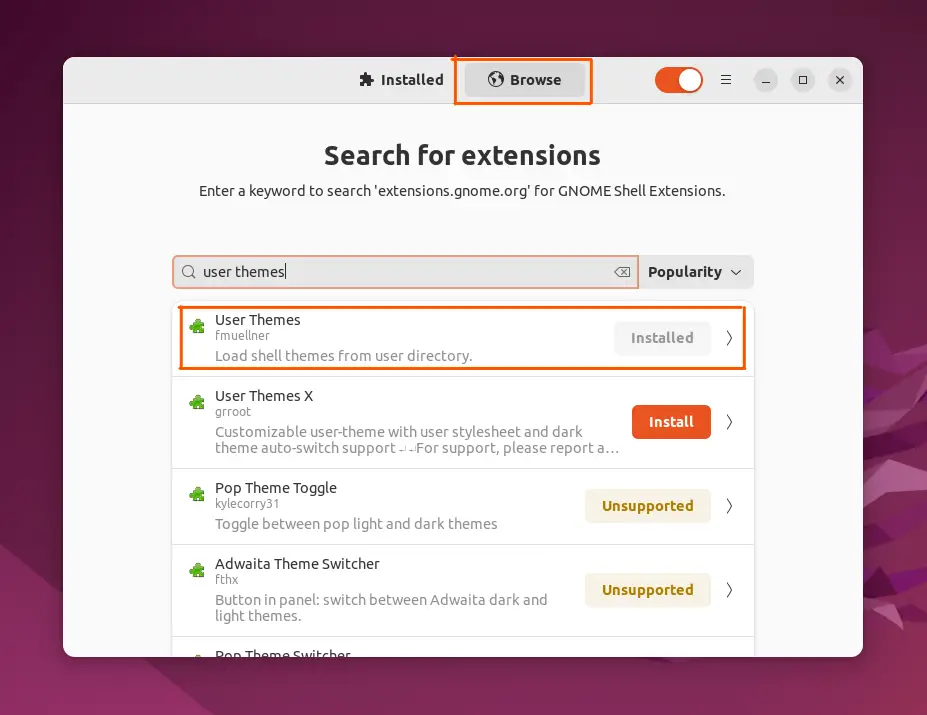 Notes/Articles/How to Install and Use GNOME Tweaks Tool in Ubuntu 22.04/install User themes.png