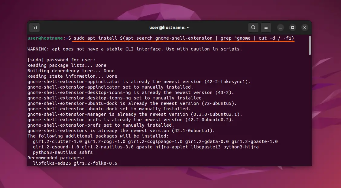 Notes/Articles/How to Install and Use GNOME Tweaks Tool in Ubuntu 22.04/install extensions.png