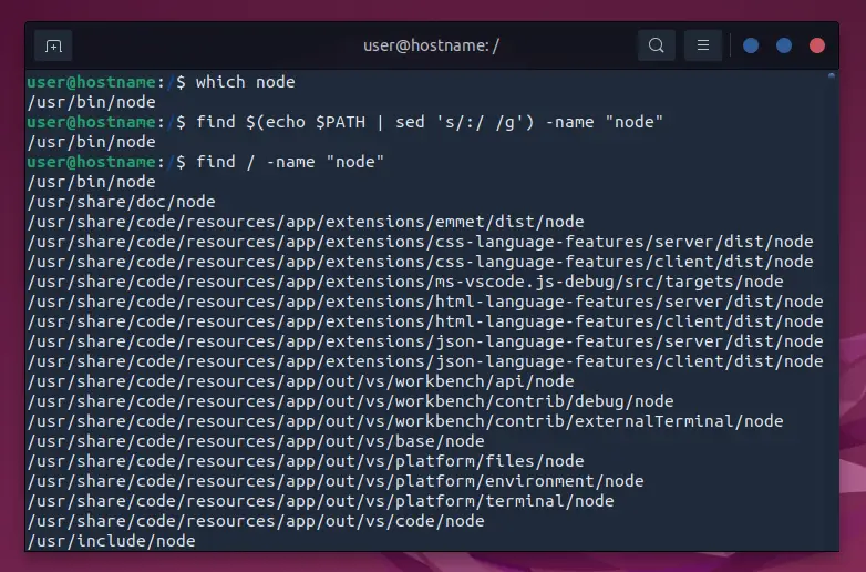 Notes/Articles/How to Uninstall NodeJS in Ubuntu/locate node.png