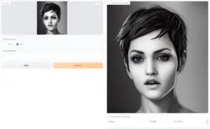Example of Fixing an AI Generated Portrait using GFPGAN on HuggingFace