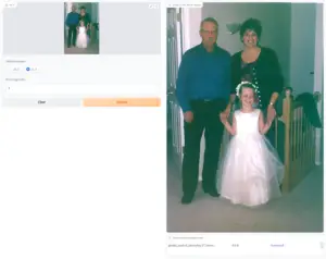 Screenshot of Restoring an Old Low Resolution Family Photo with GFPGAN on HuggingFace