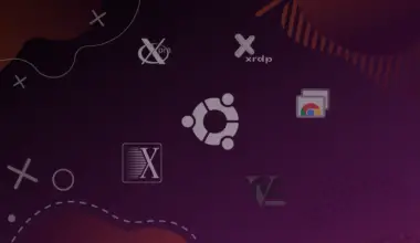 Ubuntu, X2Go, xRDP, Chrome Remote Desktop, and Xpra logos on a purple gradient background