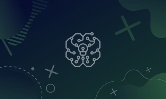 Machine learning model icon on a green gradient background