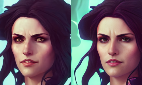 Portrait Before and After Using GFPGAN