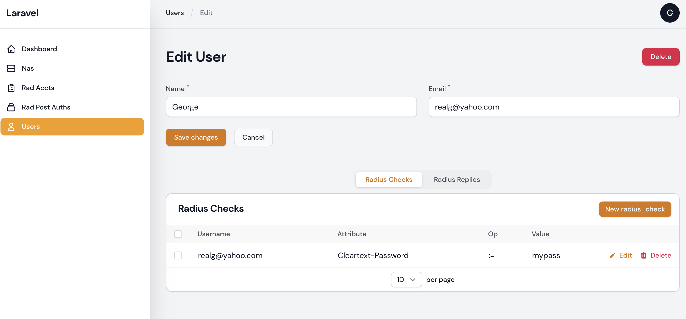 Using Filament To Create A WebGUI For FreeRadius ByteXD