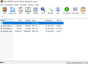 How to Use ESRGAN: Free AI Tool to Upscale Unlimited Images 37 Zip Archive with resulting images