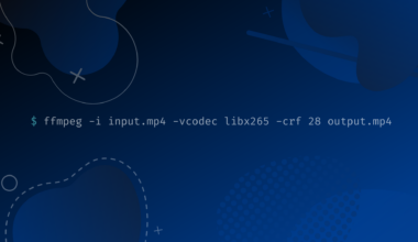 ffmpeg command to compress video on a blue gradient