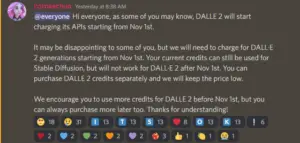 DALL-E 2 Price Increase Announcement