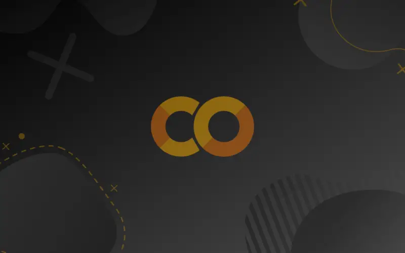 Orange Colab logo on a gray gradient background