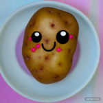 cute potato, kawaii