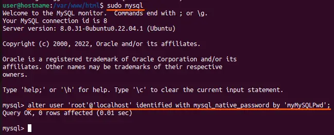 Notes/ByteXD Articles/How to Install Apache Web Server on Linux/images/MySQL installed.png