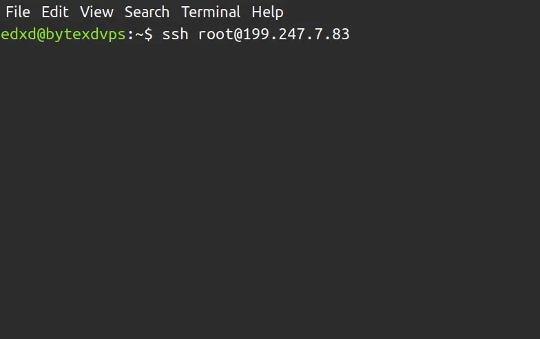 Linux Terminal SSH